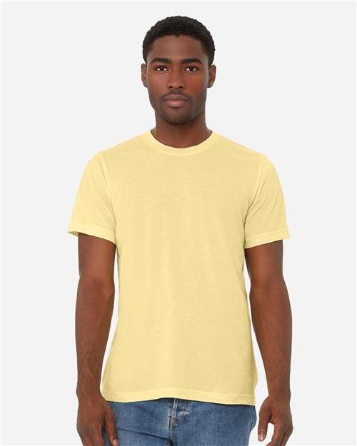 BELLA + CANVAS Triblend Tee 3413 - Pale Yellow Triblend