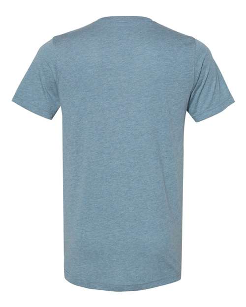 BELLA + CANVAS Unisex Triblend V-Neck Tee 3415 - Denim Triblend