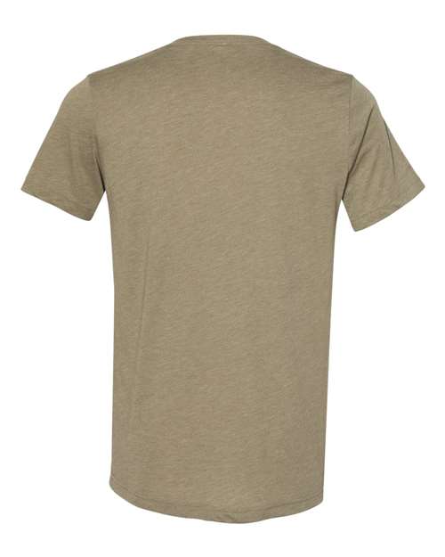 BELLA + CANVAS Unisex Triblend V-Neck Tee 3415 - Olive Triblend