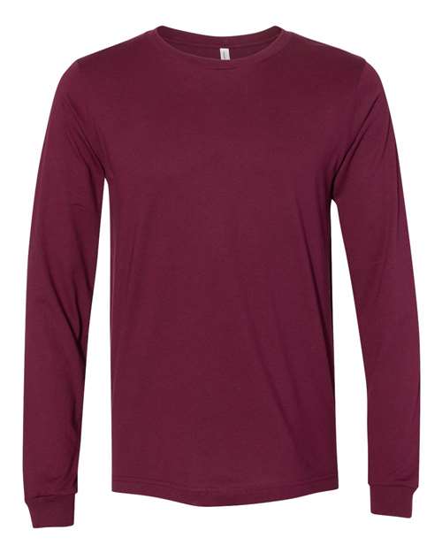 BELLA + CANVAS Unisex Jersey Long Sleeve Tee 3501 - Maroon