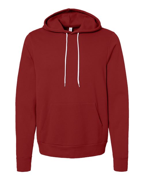 BELLA + CANVAS Unisex Sponge Fleece Hoodie Sweatshirt 3719 - Cardinal