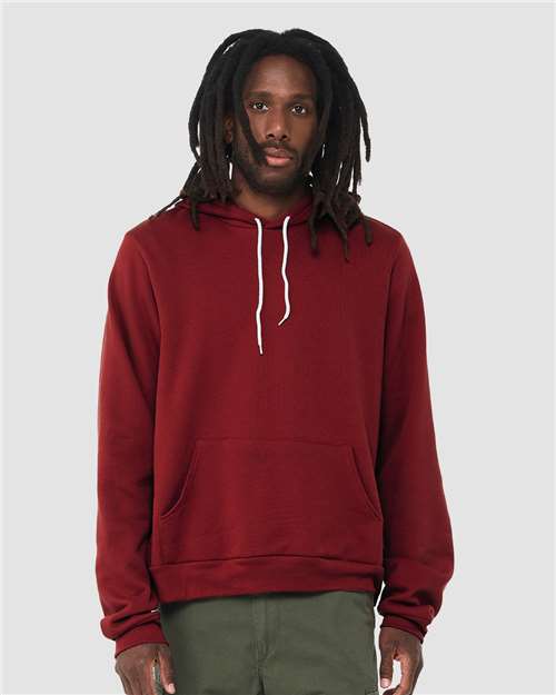 BELLA + CANVAS Unisex Sponge Fleece Hoodie Sweatshirt 3719 - Cardinal