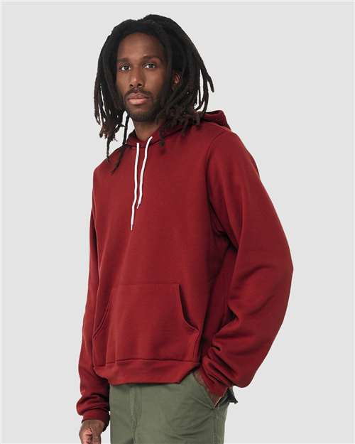 BELLA + CANVAS Unisex Sponge Fleece Hoodie Sweatshirt 3719 - Cardinal