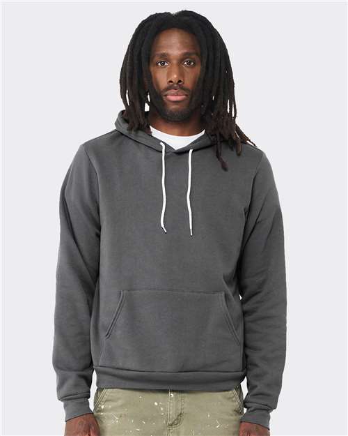 BELLA + CANVAS Unisex Sponge Fleece Hoodie Sweatshirt 3719 - Asphalt