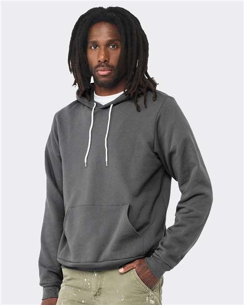 BELLA + CANVAS Unisex Sponge Fleece Hoodie Sweatshirt 3719 - Asphalt