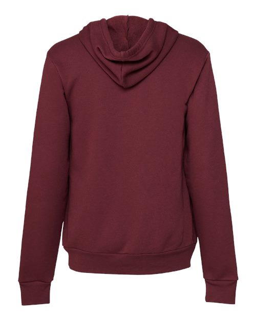 BELLA + CANVAS Unisex Sponge Fleece Hoodie Sweatshirt 3719 - Maroon