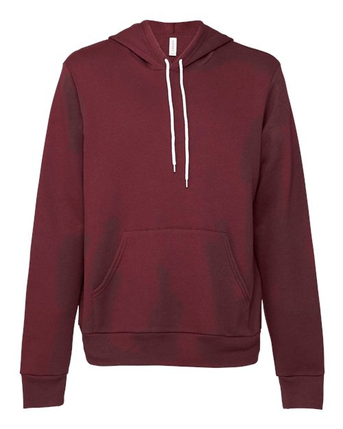 BELLA + CANVAS Unisex Sponge Fleece Hoodie Sweatshirt 3719 - Maroon