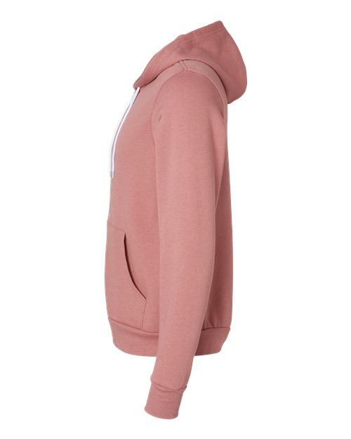 BELLA + CANVAS Unisex Sponge Fleece Full-Zip Hoodie Sweatshirt 3739 - Heather Mauve