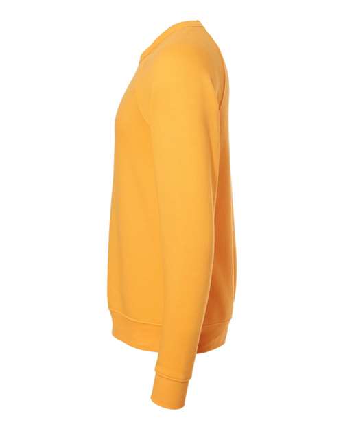 BELLA + CANVAS Unisex Sponge Fleece Raglan Crewneck Sweatshirt 3901 - Gold