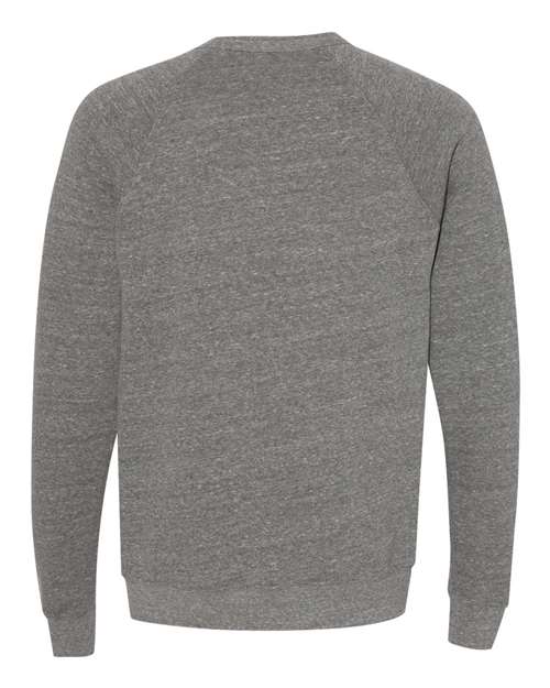 BELLA + CANVAS Unisex Sponge Fleece Raglan Crewneck Sweatshirt 3901 - Deep Heather