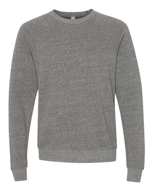 BELLA + CANVAS Unisex Sponge Fleece Raglan Crewneck Sweatshirt 3901 - Deep Heather