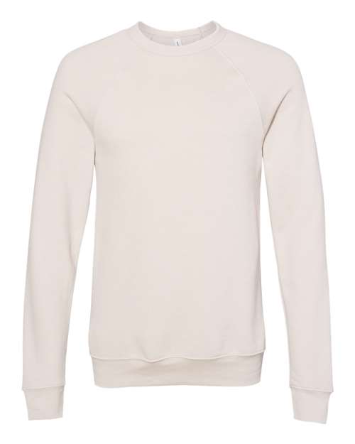 BELLA + CANVAS Unisex Sponge Fleece Raglan Crewneck Sweatshirt 3901 - Heather Dust