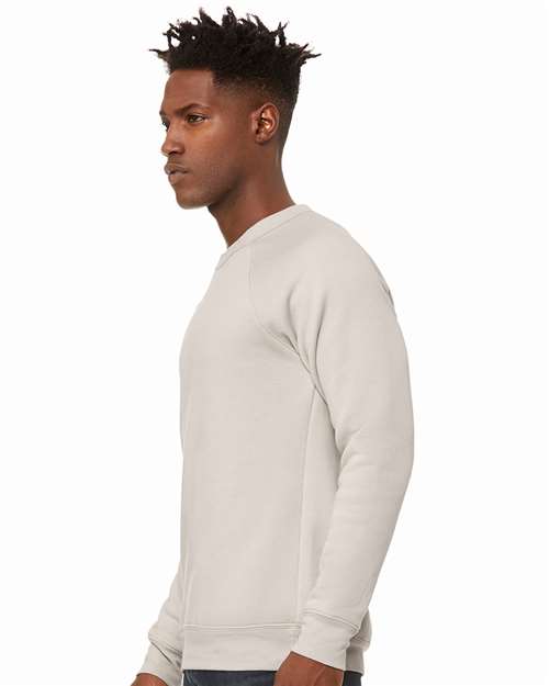 BELLA + CANVAS Unisex Sponge Fleece Raglan Crewneck Sweatshirt 3901 - Heather Dust