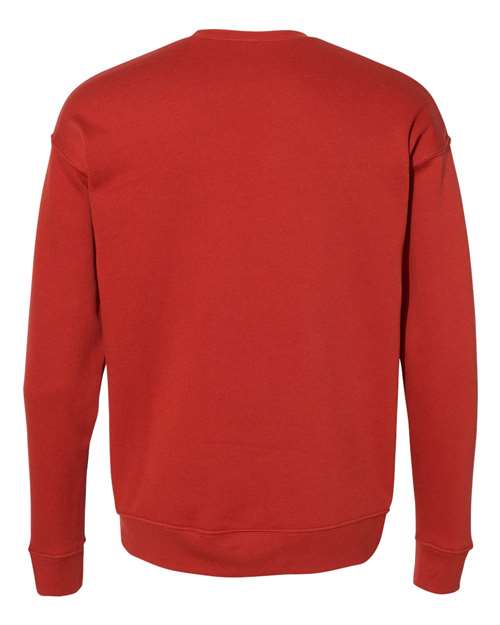 BELLA + CANVAS Unisex Sponge Fleece Drop Shoulder Crewneck Sweatshirt 3945 - Brick