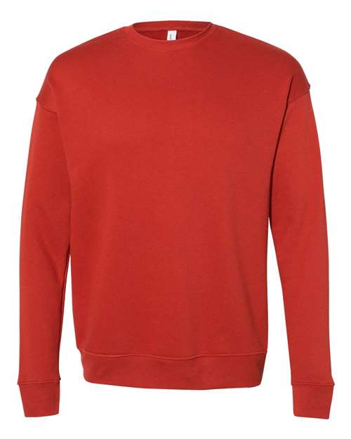 BELLA + CANVAS Unisex Sponge Fleece Drop Shoulder Crewneck Sweatshirt 3945 - Brick