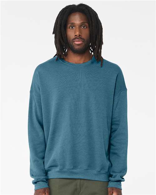 BELLA + CANVAS Unisex Sponge Fleece Drop Shoulder Crewneck Sweatshirt 3945 - Heather Deep Teal
