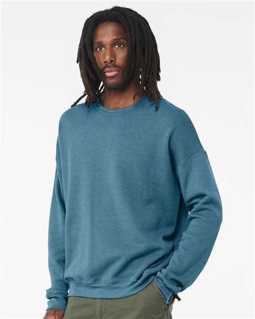 BELLA + CANVAS Unisex Sponge Fleece Drop Shoulder Crewneck Sweatshirt 3945 - Heather Deep Teal