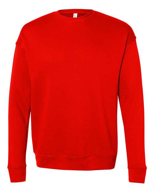 BELLA + CANVAS Unisex Sponge Fleece Drop Shoulder Crewneck Sweatshirt 3945 - Poppy