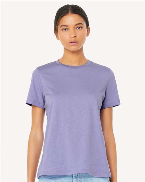 BELLA + CANVAS Women’s Relaxed Jersey Tee 6400 - Dark Lavender