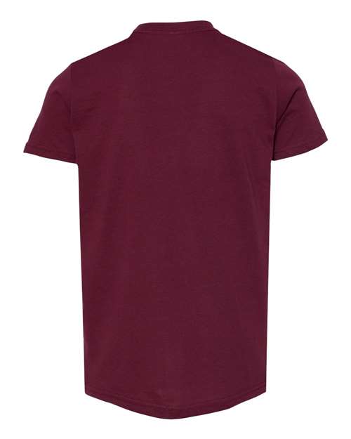 BELLA + CANVAS Youth Jersey Tee 3001Y - Maroon