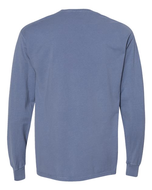 ComfortWash by Hanes Unisex Garment-Dyed Long Sleeve T-Shirt With a Pocket GDH250