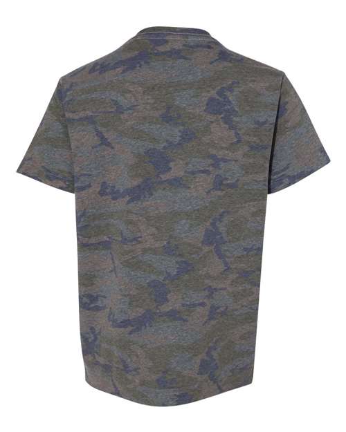 LAT Youth Fine Jersey Tee 6101 - Vintage Camo