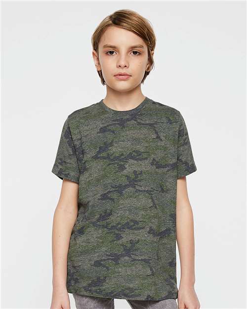 LAT Youth Fine Jersey Tee 6101 - Vintage Camo