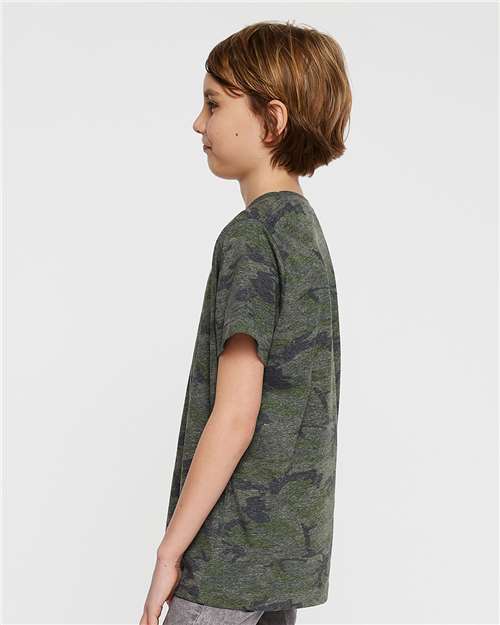 LAT Youth Fine Jersey Tee 6101 - Vintage Camo