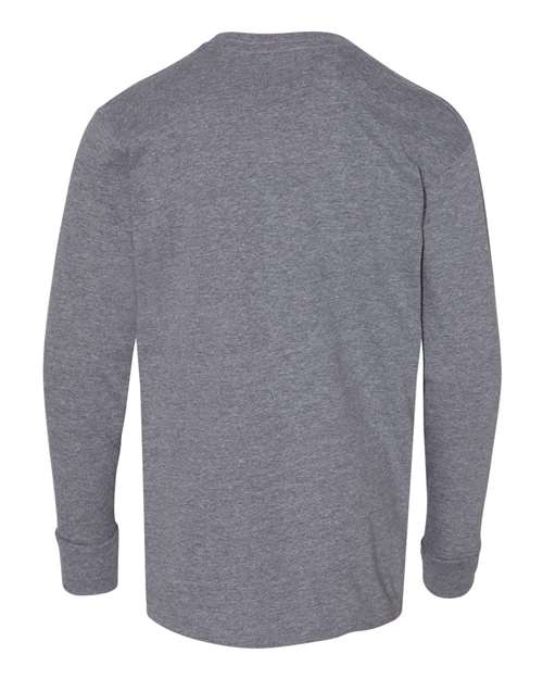 LAT Youth Fine Jersey Long Sleeve Tee 6201 - Granite Heather
