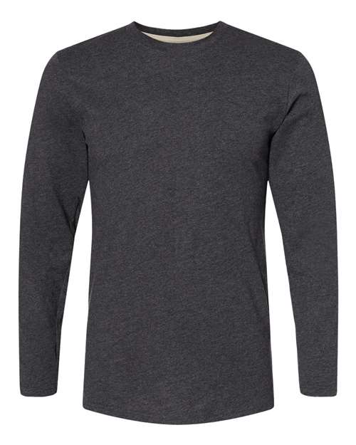 LAT Men's Fine Jersey Long Sleeve Tee 6918 - Vintage Smoke
