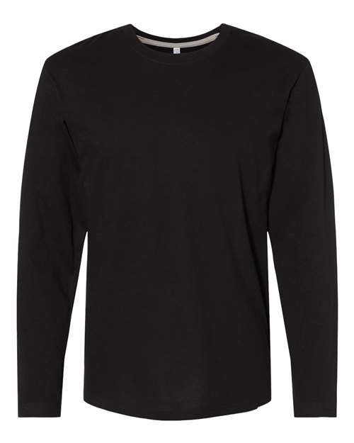 LAT Men's Fine Jersey Long Sleeve Tee 6918 - Black