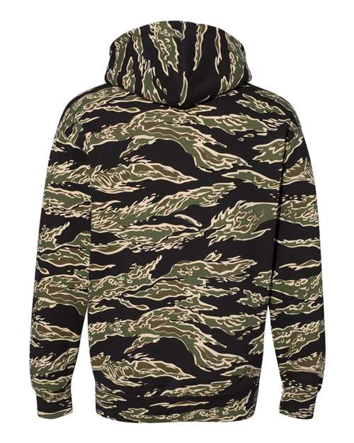 Independent Trading Co. Unisex Heavyweight Hooded Sweatshirt IND4000 - Tiger Camo