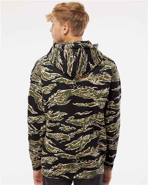 Independent Trading Co. Unisex Heavyweight Hooded Sweatshirt IND4000 - Tiger Camo