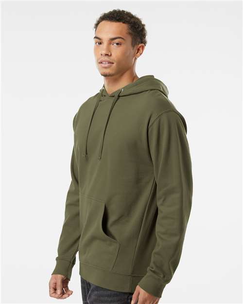Independent Trading Co. Unisex Midweight Hooded Sweatshirt SS4500 - Army