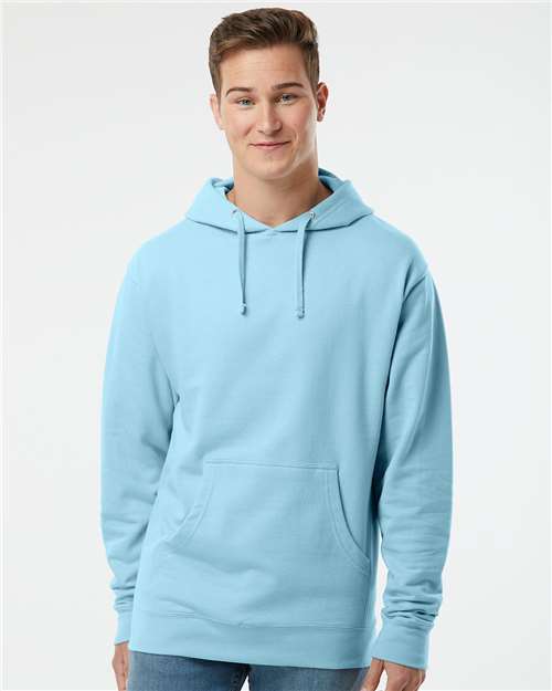 Independent Trading Co. Unisex Midweight Hooded Sweatshirt SS4500 - Blue Aqua