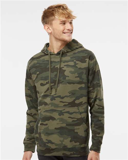 Independent Trading Co. Unisex Midweight Hooded Sweatshirt SS4500 - Forest Camo