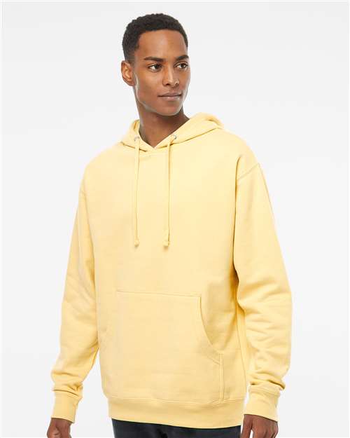 Independent Trading Co. Unisex Midweight Hooded Sweatshirt SS4500 - Light Yellow