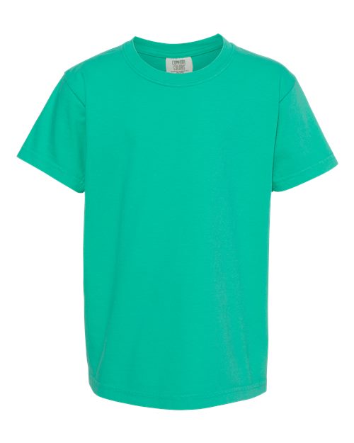 Comfort Colors Youth Garment-Dyed Heavyweight T-Shirt 9018 - Island Green