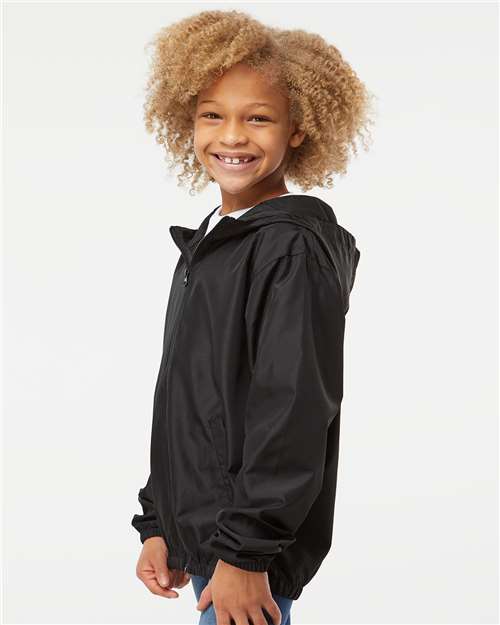 Independent Trading Co. Youth Lightweight Windbreaker Full-Zip Jacket EXP24YWZ