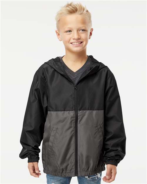 Independent Trading Co. Youth Lightweight Windbreaker Full-Zip Jacket EXP24YWZ