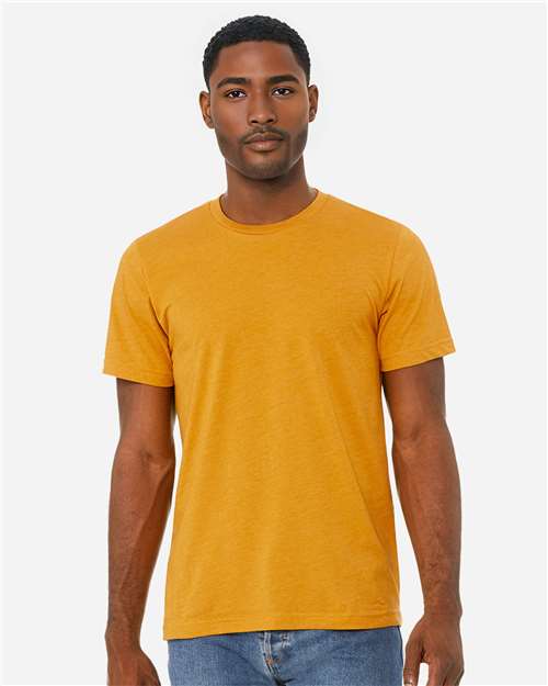 BELLA + CANVAS CVC Jersey Tee 3001CVC - Heather Mustard