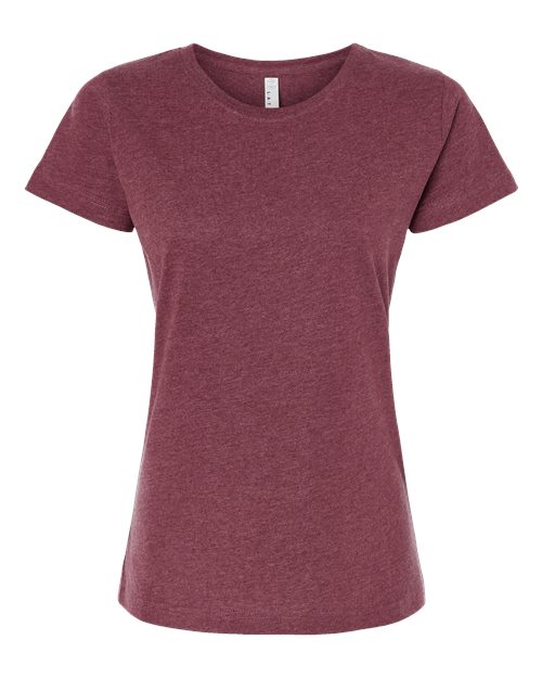 LAT Women's Fine Jersey Tee 3516 - Vintage Burgundy