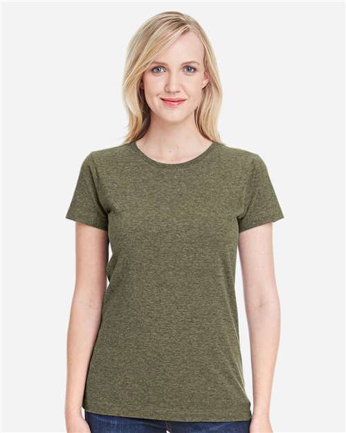 LAT Women's Fine Jersey Tee 3516 - Vintage Military Green