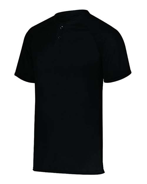 Augusta Sportswear Men's Attain Two-Button Jersey 1565 - Black