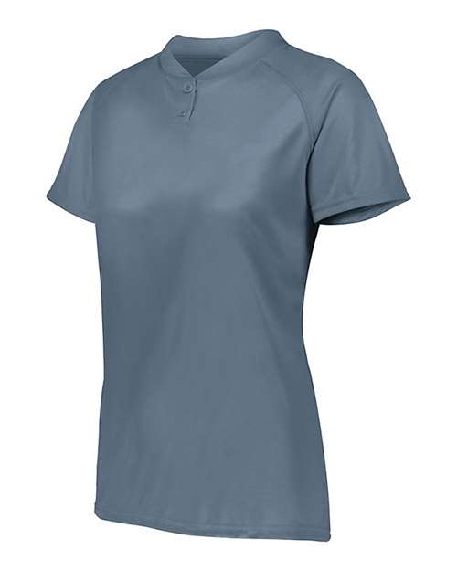 Augusta Sportswear Women's Attain Two-Button Jersey 1567 - Graphite