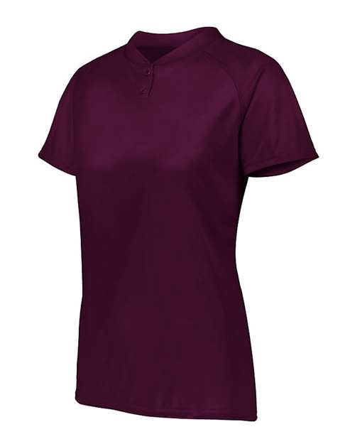 Augusta Sportswear Women's Attain Two-Button Jersey 1567 - Maroon