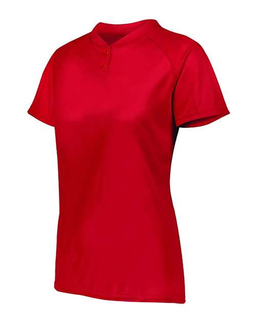 Augusta Sportswear Women's Attain Two-Button Jersey 1567 - Red