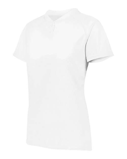 Augusta Sportswear Women's Attain Two-Button Jersey 1567 - White