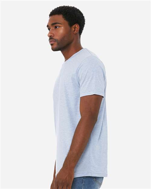 BELLA + CANVAS CVC Jersey Tee 3001CVC - Heather Prism Blue