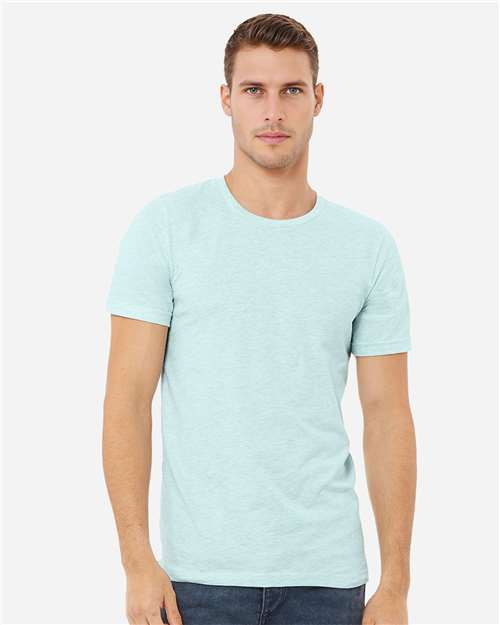 BELLA + CANVAS CVC Jersey Tee 3001CVC - Heather Prism Ice Blue